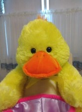 Easter Duck with Egg Basket Plush 20" Multicolored Dan Dee Collectors Choice