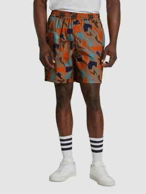 $75 Puma X Butter Goods Men's Brown Auburn Printed Athletic Shorts Size M