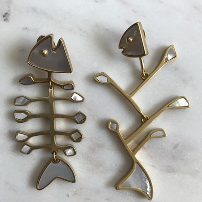 tory burch fish earrings