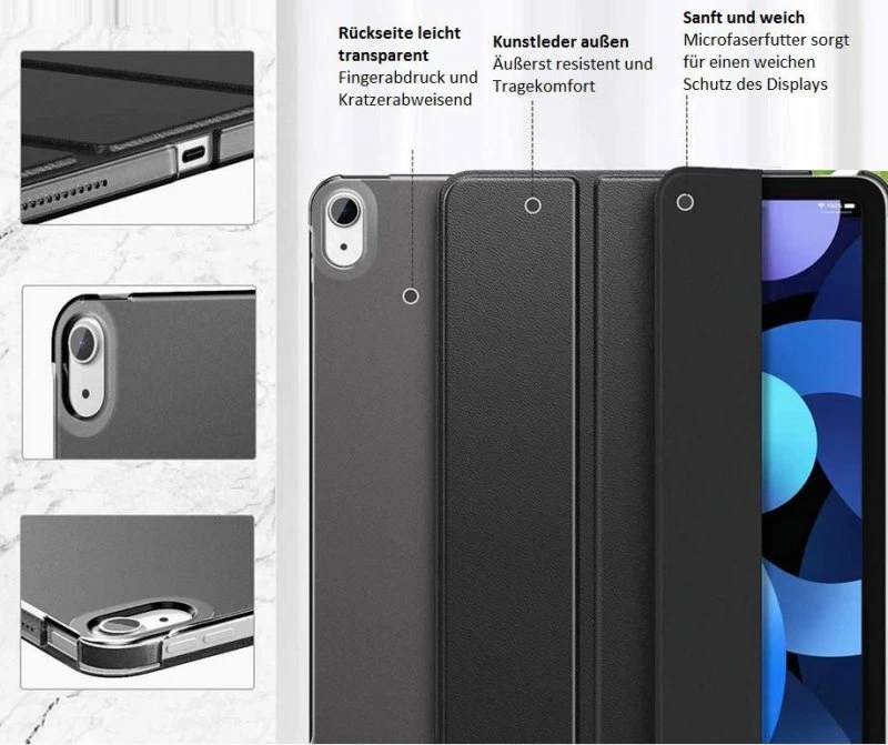 Schutzhülle für Apple iPad Air 13" 2025/2024 +Schutzglas +Stifthalter Case Cover - Bild 4 von 4