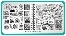 Maniology nail stamping plate MXM065 Mxm066  Htf, Limited Number by manufacturer