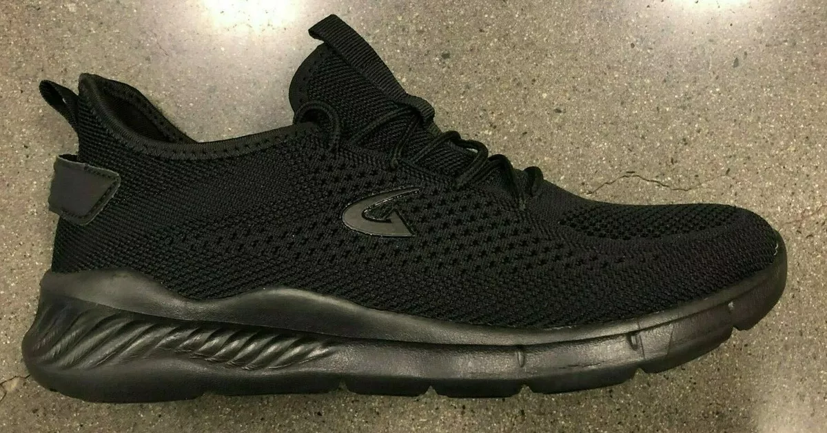 Running shoes black hot sale mesh