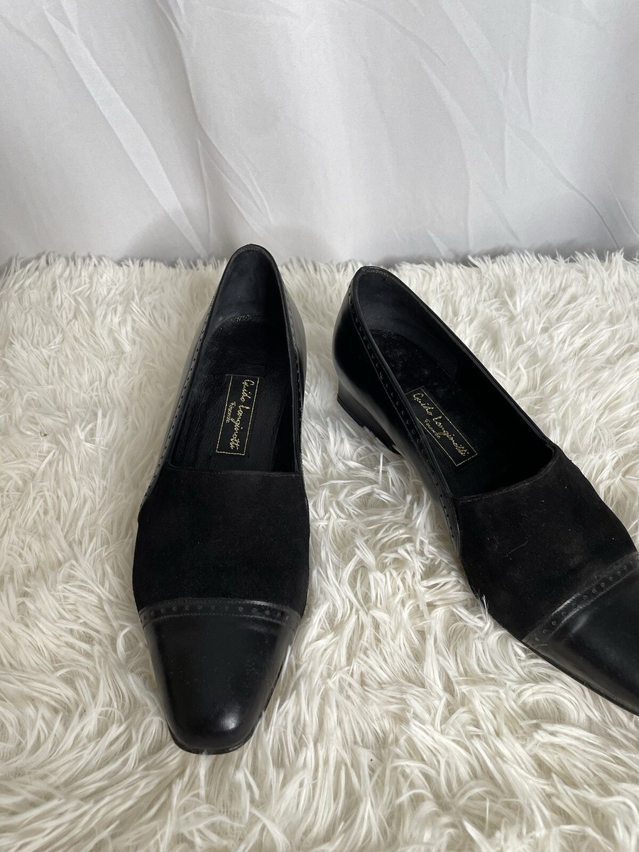 イタリア製 LAVORAZIONE ARTIGIANA バレエシューズ　パンプス lavorazione artigiana Womens Sz 36/5.5 Heeled Loafer Leather
