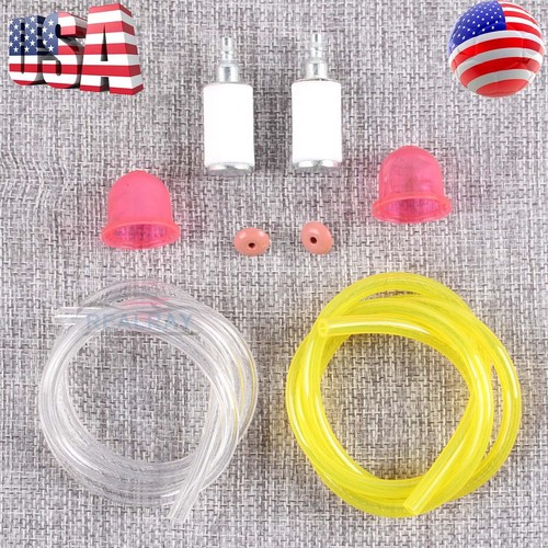 New Primer Bulb Fuel Filter Line Hose for Poulan Craftsman Weed Eater