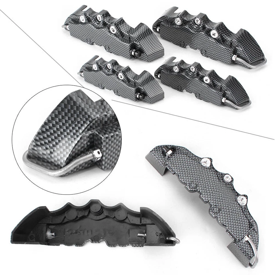 2 пары универсальных тормозных колпаков для колес 14-17 дюймов. - Изображение 3 из 4