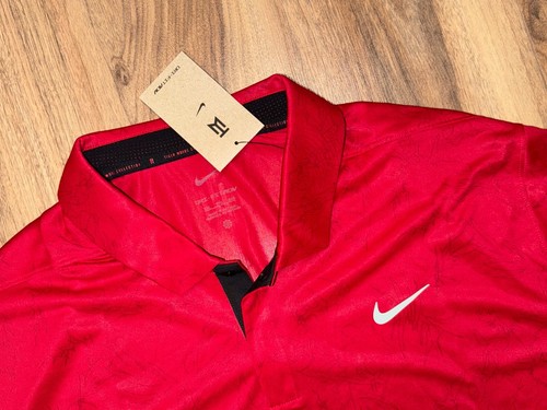 NWT Nike TW Tiger Woods Men's Dri-FIT ADV Golf Polo Red 2XL XXL DX6092 687 RARE - Picture 3 of 10
