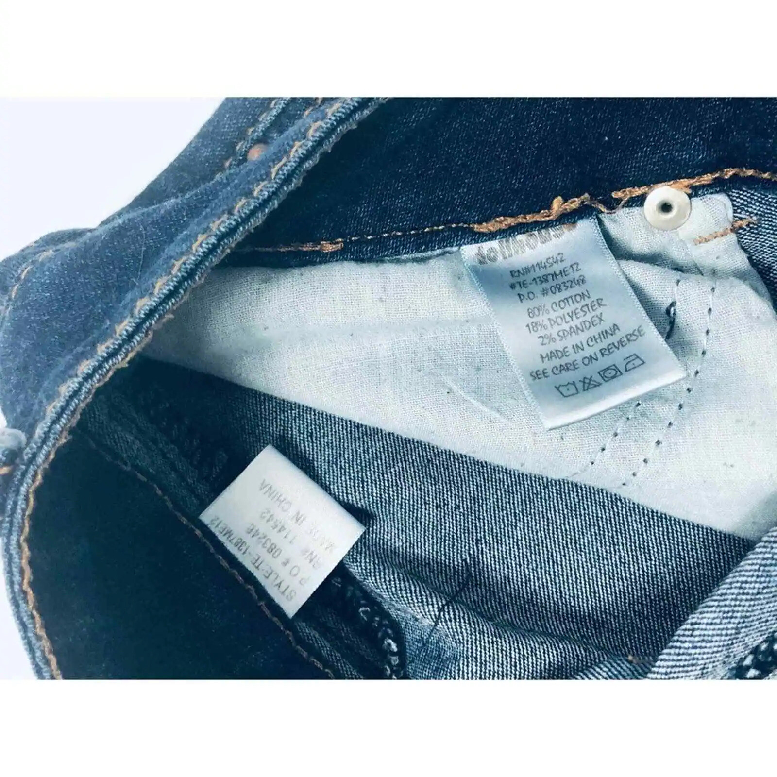 Y2K Jeans cowgirl Retro Dollhouse Low Rise Dark Denim… Gem