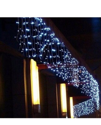 114 LED IP44 Flash Connect Christmas Light Curtain 3 x 0.5Mt Christmas