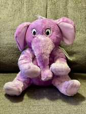 Dr Seuss KOHL'S Cares Plush Purple Elephant Stuffed Animal Toy The Nose Book NWT