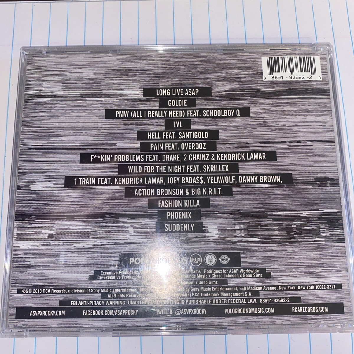 Long.Live.A$AP [PA] by A$AP Rocky CD Jan 2013 RCA 886919369229| eBay