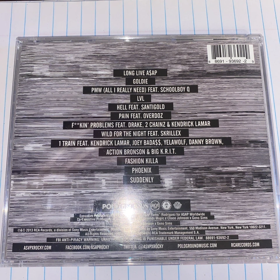 Long.Live.A$AP [PA] by A$AP Rocky  CD  Jan 2013  RCA - Image 2 of 4