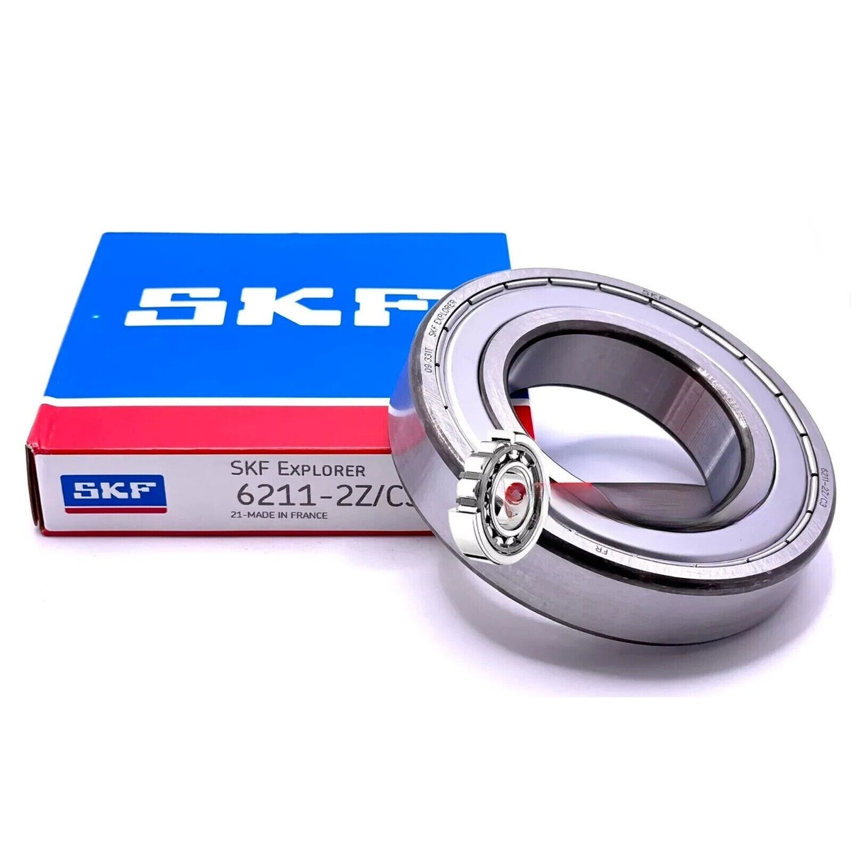 NEW SKF 6211 ZZ C3 DEEP GROOVE BALL BEARING, 55x100x21 mm | eBay
