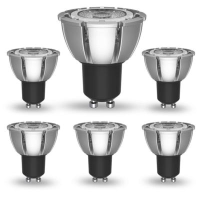 6x Q-MAX LED Lampe PAR16 6W 3000K 230V GU10 40° DIMMBAR 6 Watt LED Retrofit