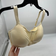 Breezies Comfort Zone Full Coverage Wirefree T-Shirt Bra Champagne, 36 DD