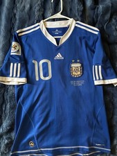 2010 World Cup Argentinia Vs Greece Rare Argentina Messi Jersey Size Small
