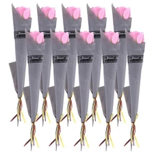10Pcs Single Rose Simulation Korean Rose Soap Flower Valentine'S Day Gift5916
