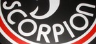 Scorpion advertising sign. Nice outstanding black red & white color 24" diameter — photo 7