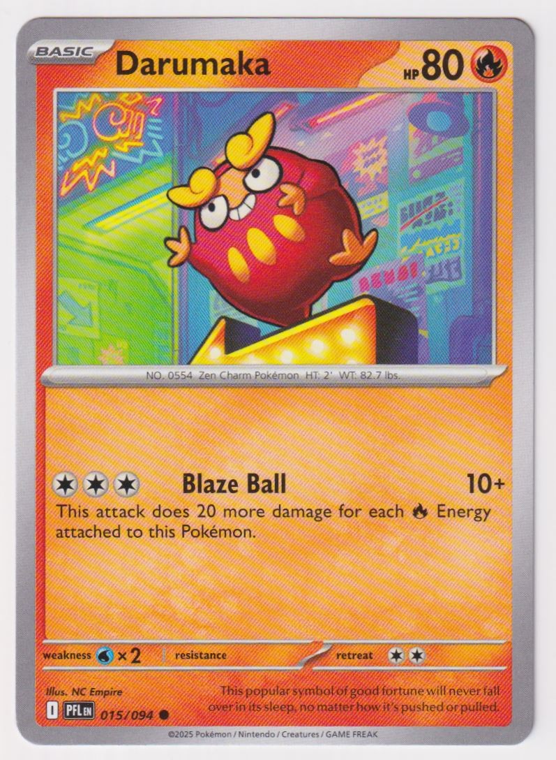 2025 Mega Evolution Series - Phantasmal Flames Darumaka Common #15