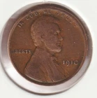 116 Year Old Collectible 1910 US Lincoln Wheat Penny Collectors Collection Coin