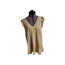 Altard State Sz Medium V Neck Yellow Dress Women