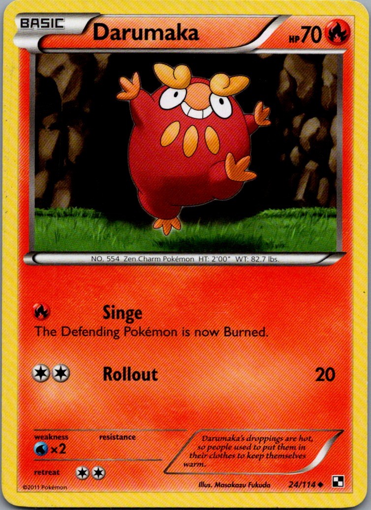 Darumaka (24) Uncommon Black and White 24/114 NM