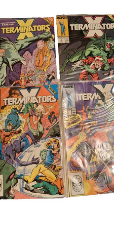 X-TERMINATORS #1-4 LIMITED SERIES MARVEL COMICS 1988 FULL SET OF 4 X-FACTOR KEYS