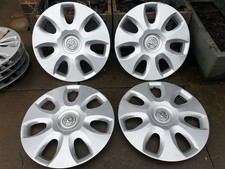 Genuine Vauxhall 15" Wheel Trims Hub Caps Set x4 Astra Corsa Zafira Combo