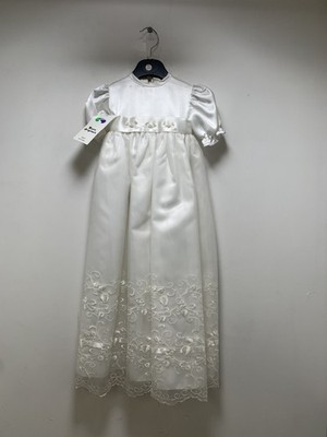 Scotia Originals Kommunionkleid Elfenbein Blumen bestickt Taufe