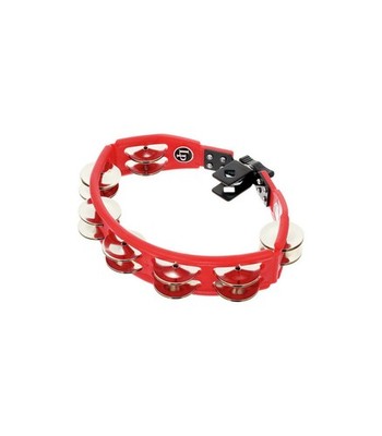 Latin Percussion LP Cyclops 3/8'' Mountable Tambourine, Red Nickel Jingles LP161