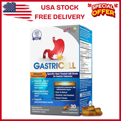 GASTRICELL - Eliminate H. Pylori, Relieve Acid Reflux & Heartburn, Regulate G...