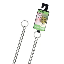 PDQ Silver Steel Dog Choke Chain Collar Large/X-Large (Pack of 5)