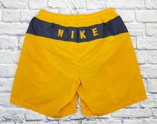 VTG Y2K 2000 Nike Spellout Swim Trunks Sz XL