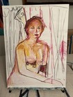 Original Painting Woman 18”x24” Oil Pastel On Paper Studio MRAO Figurative Art — photo 7