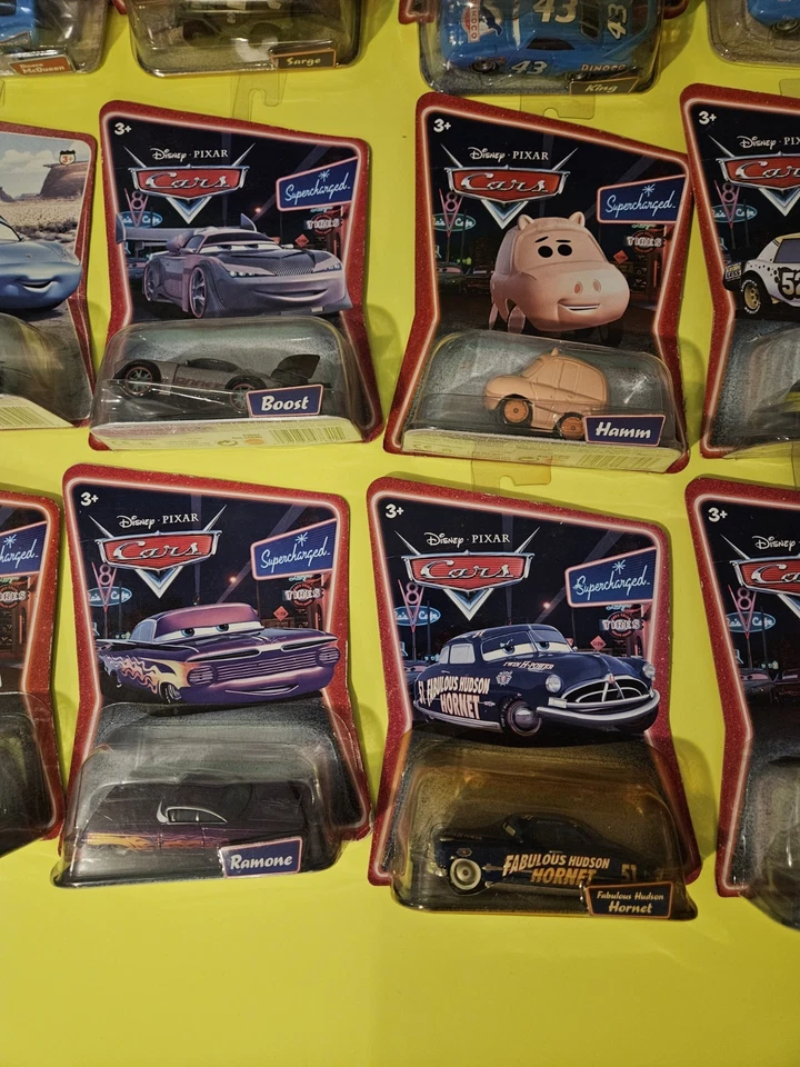 19 Pixar Cars Diecast Disney Sealed Original 2006 Supercharged VW McQueen NOS - Image 4 of 4