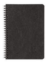 Clairefontaine Basic Wirebound Notebook w/ 3 pockets - Ruled 60 sheets - 6 x 8
