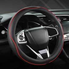 Microfiber Leather Steering Wheel Cover for Honda Civic, CR-Z, Insight, S2000