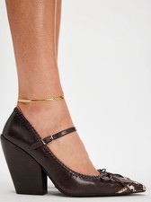 Free People &Jeffrey Campbell Amorette Western Vibes Block Heel  Size 10/208$