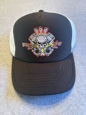 Diesel Life Truckers Sombrero Adulto OSFA Negro Blanco Malla Espuma Snapback Gorra Nuevo con Etiquetas