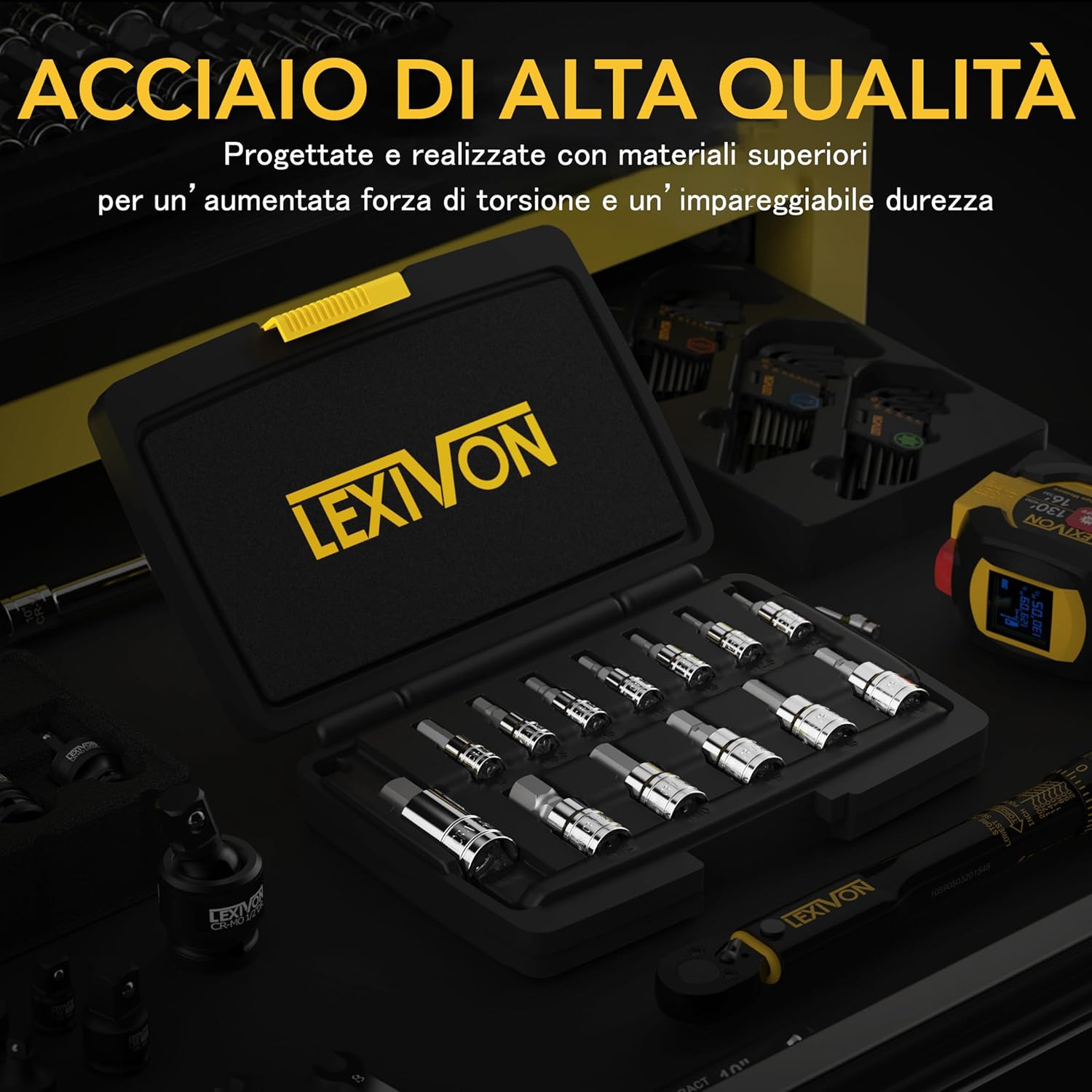 Set Di Chiavi a Bussola Con Punta Esagonale per Chiave Dinamometrica, Chiave a C - 2