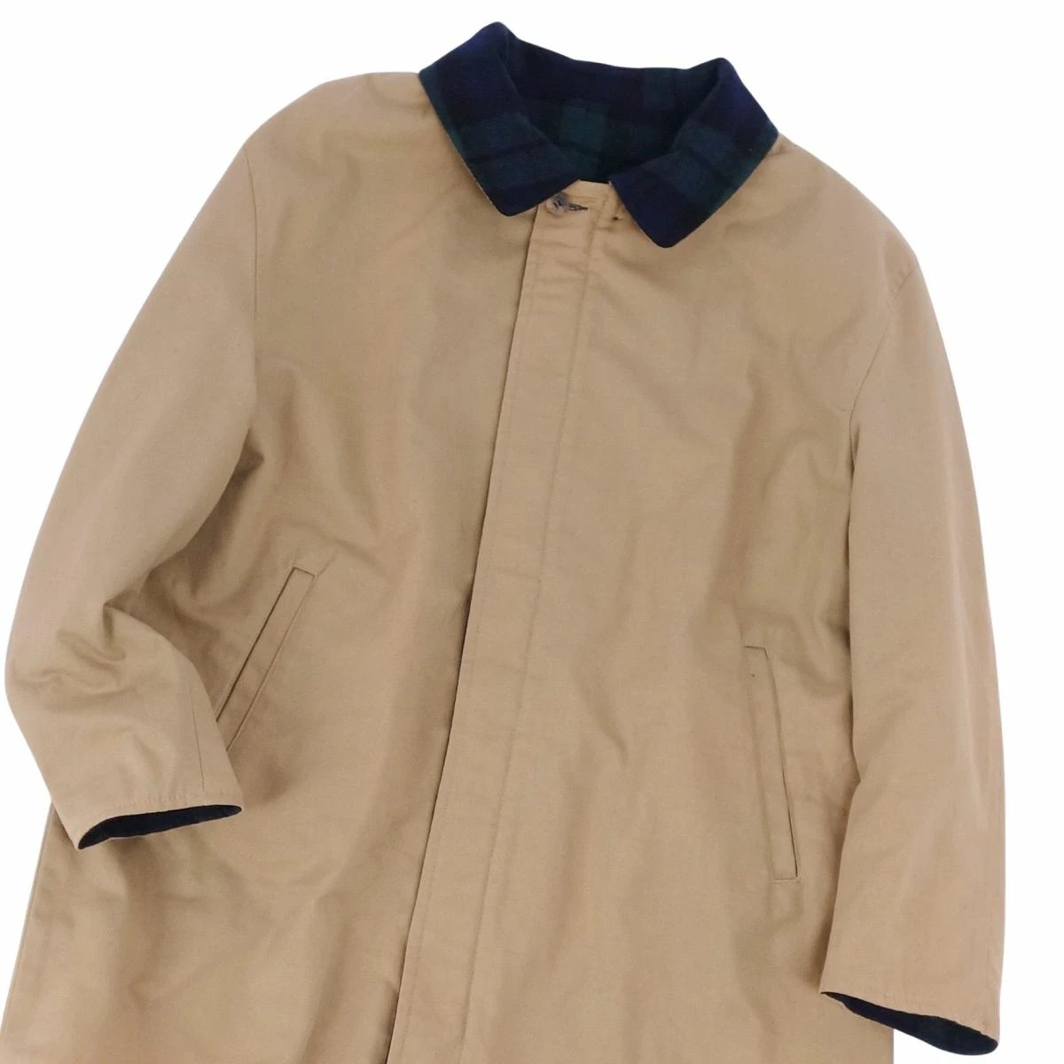 PENDLETON Reversible Long Coat - Fly Front / Soli… - image 7