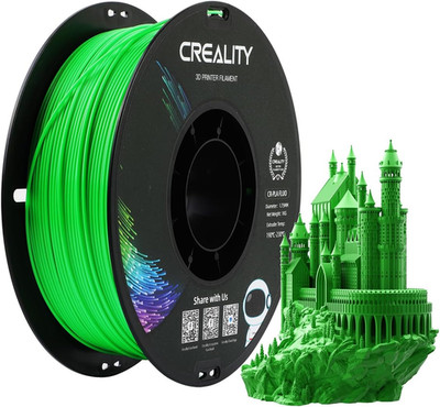 Fluorescent Green PLA Filament 1.75mm, 1kg Spool for FDM 3D Printers