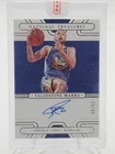 STEPHEN CURRY 2021-22 NATIONAL TREASURES VALIDATING MARKS AUTO /49 Q5333