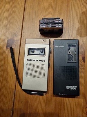 LESEN 2 x Assmann Compur MC 5L und MC 6 Analoges Diktiergerät * NEUWERTIG *