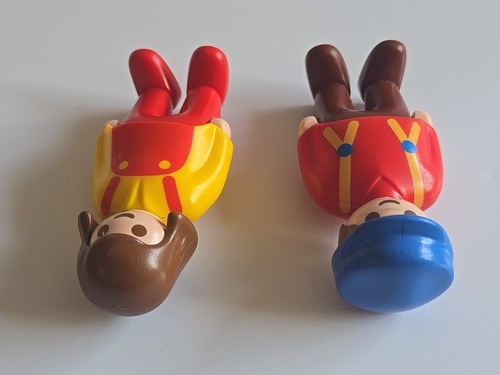 Pair of Vintage Playmobil Figures 1990 Geobra Construction Workers Man & Woman - Bild 5 von 8
