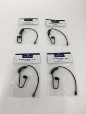 Lot of 4 NEW Ear Phone Connection EP-Tube Replacement Acoustic Black Audio Tube