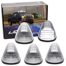 5pc Clear Lens White Full Led Cab Roof Marker Lights For Ford 1999-06 F250 F350