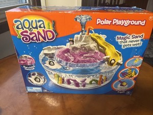 Aqua Sand Polar Playground Penguin Set Magic Sand Stays Dry Pour Sculpt