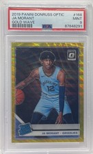Ja Morant 2019-20 Donruss Optic GOLD WAVE #168 Grizzlies RC Rookie PSA 9 SP SSP