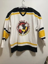 Vtg Koronis Sports Apparel Inc Buffalo Wild Wings Broomball XL Jersey #6 Barnett