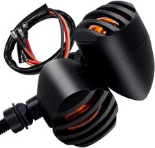 XINDELL 2PCS LED Motorcycle Turn Signals Universal Bullet Rear Mount Lights